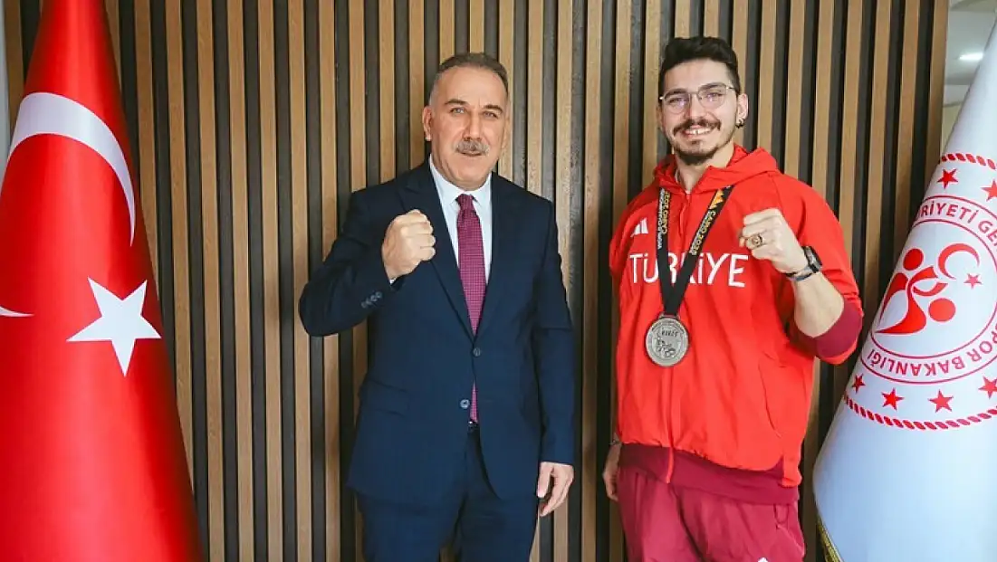 Dünya İkincisi Berkay Uslu’ya Tebrik Ziyareti