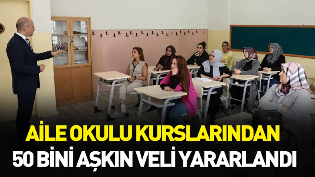 Aile okulu kurslarından 150 bini aşkın veli yararlandı