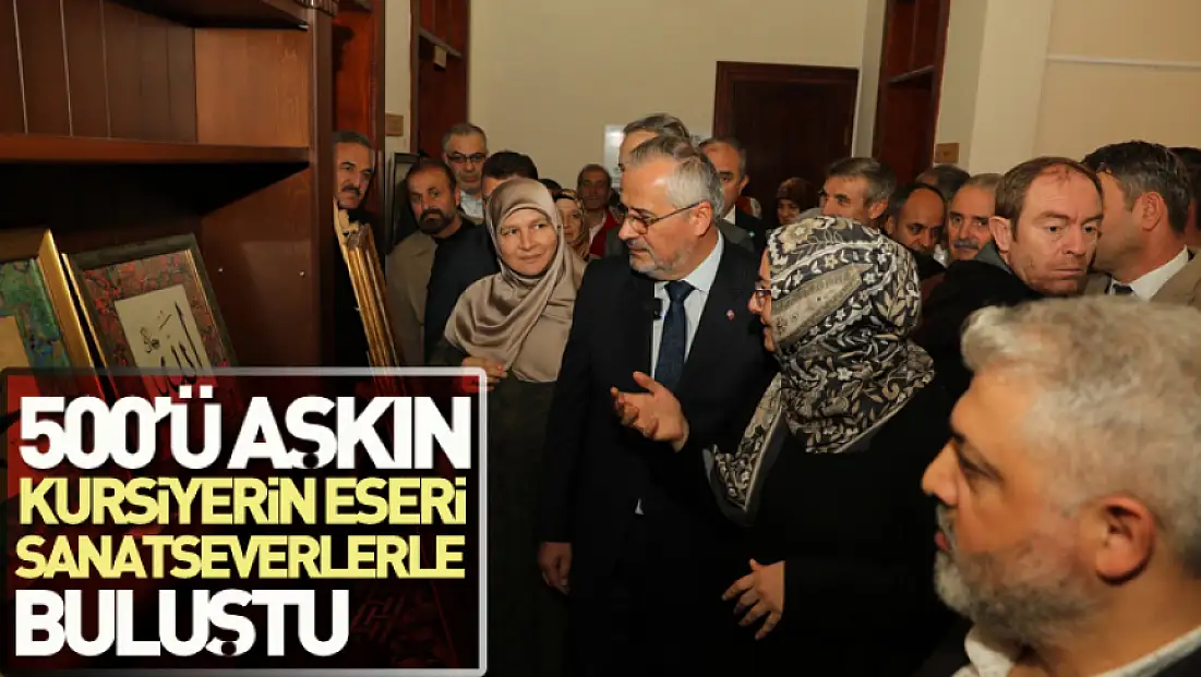 Bafra'da 500’ü Aşkın Kursiyerin Eseri Sanatseverlerle Buluştu