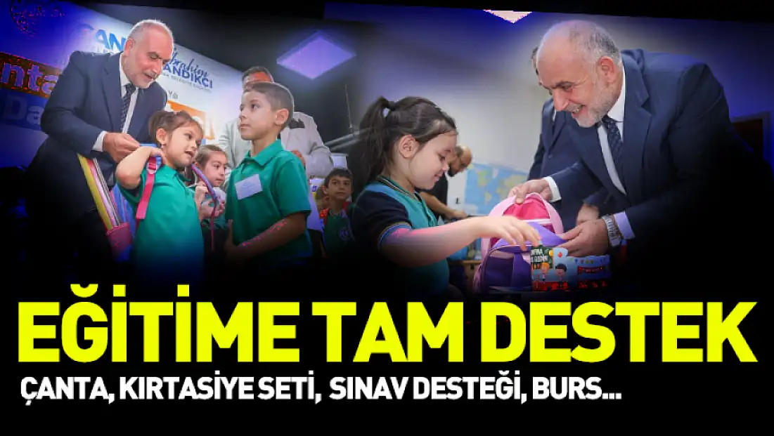 Canik’ten eğitime tam destek: Çanta, kırtasiye seti, burs..