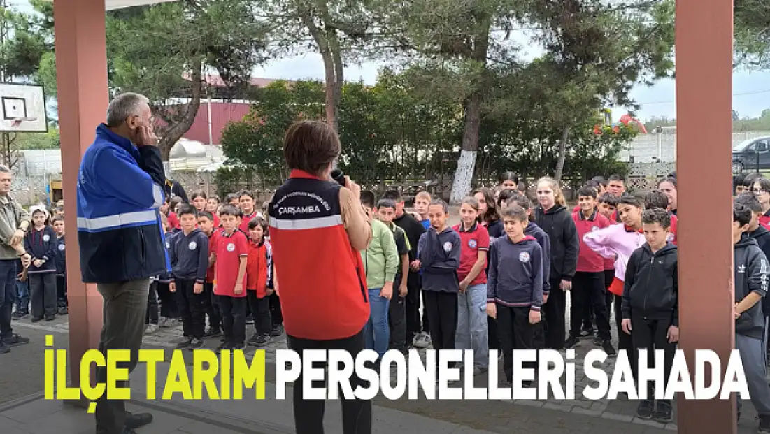 İlçe tarım personelleri sahada