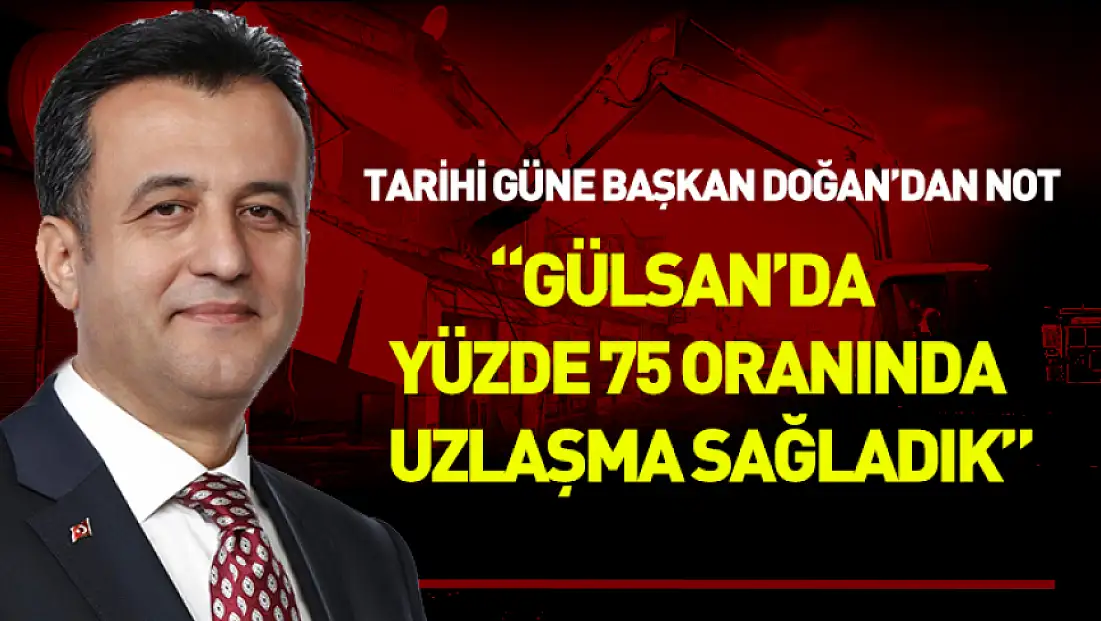 Tarihi güne Başkan Doğan’dan not