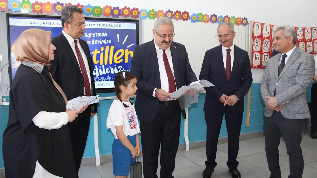 Çarşamba'da 26 bin öğrenci karne aldı