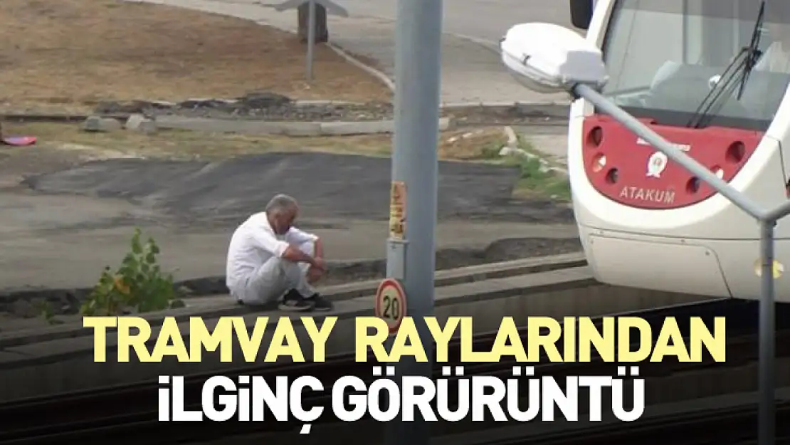 Tramvay raylarından ilginç görüntüler