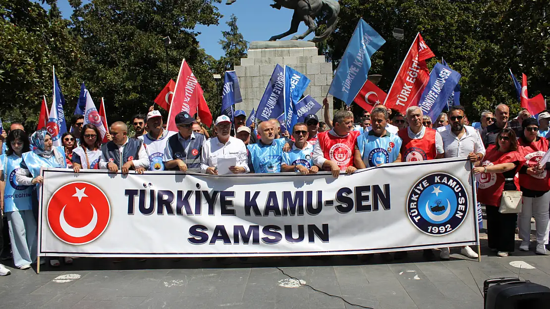 Türkiye Kamu-Sen'den Zam Teklifine Samsun'da Tepki: Bu teklifi kesinlikle kabul etmiyoruz