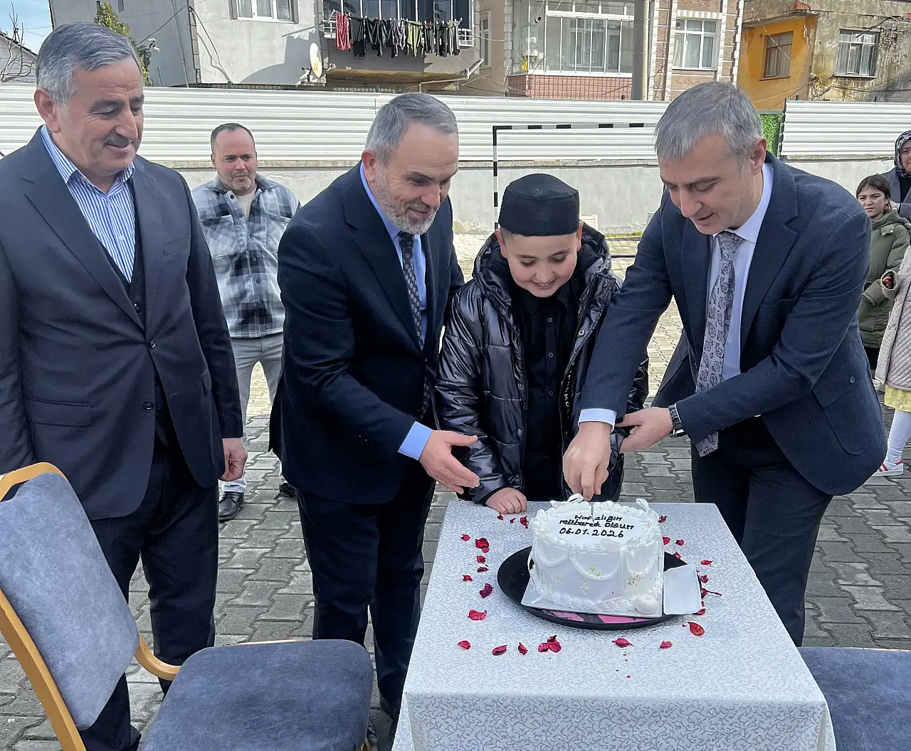 Samsun'da genç hafız dualarla 'ıslatıldı'