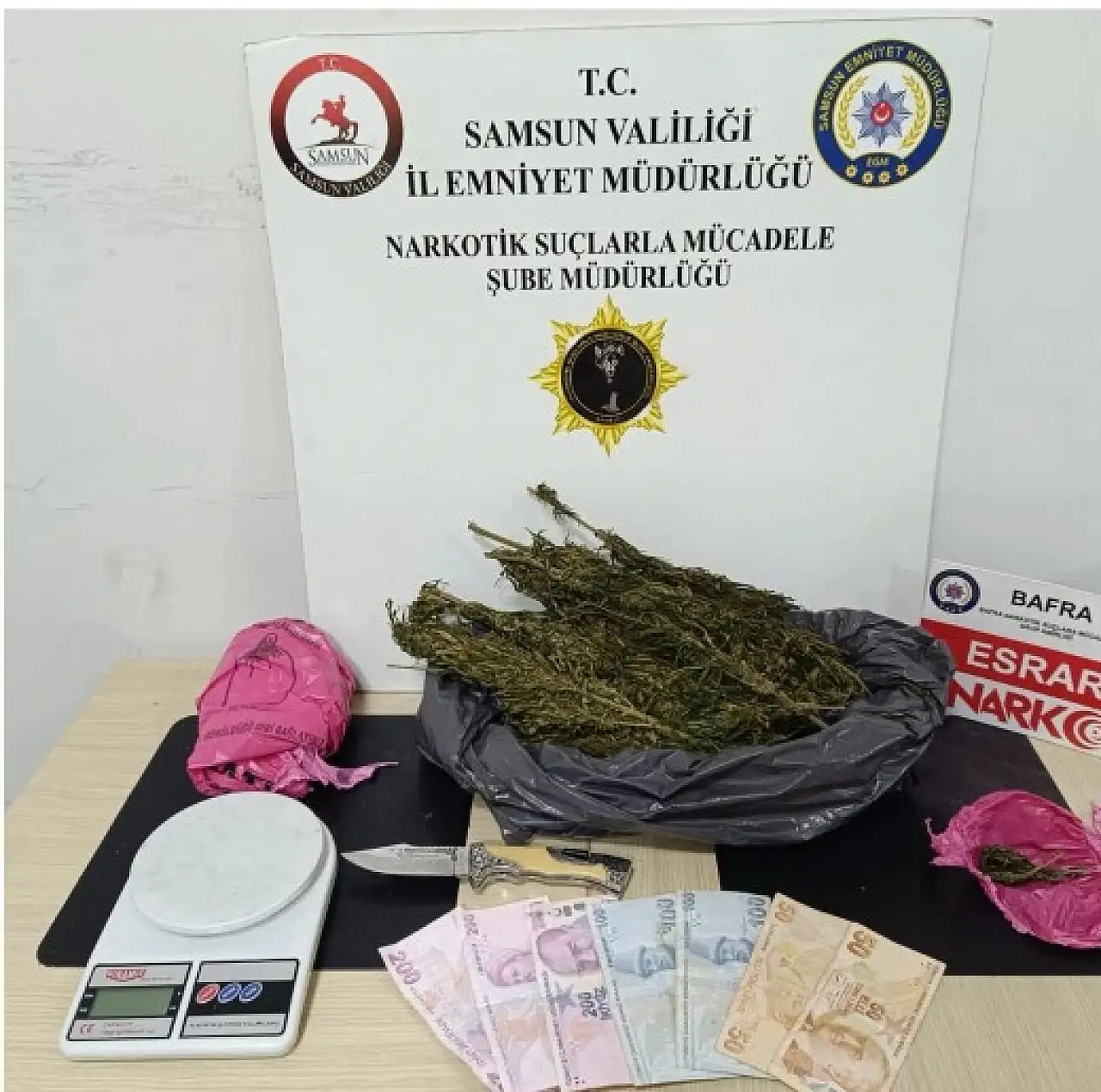 Samsun'da uyuşturucu operasyonunda 5 şüpheli gözaltına alındı