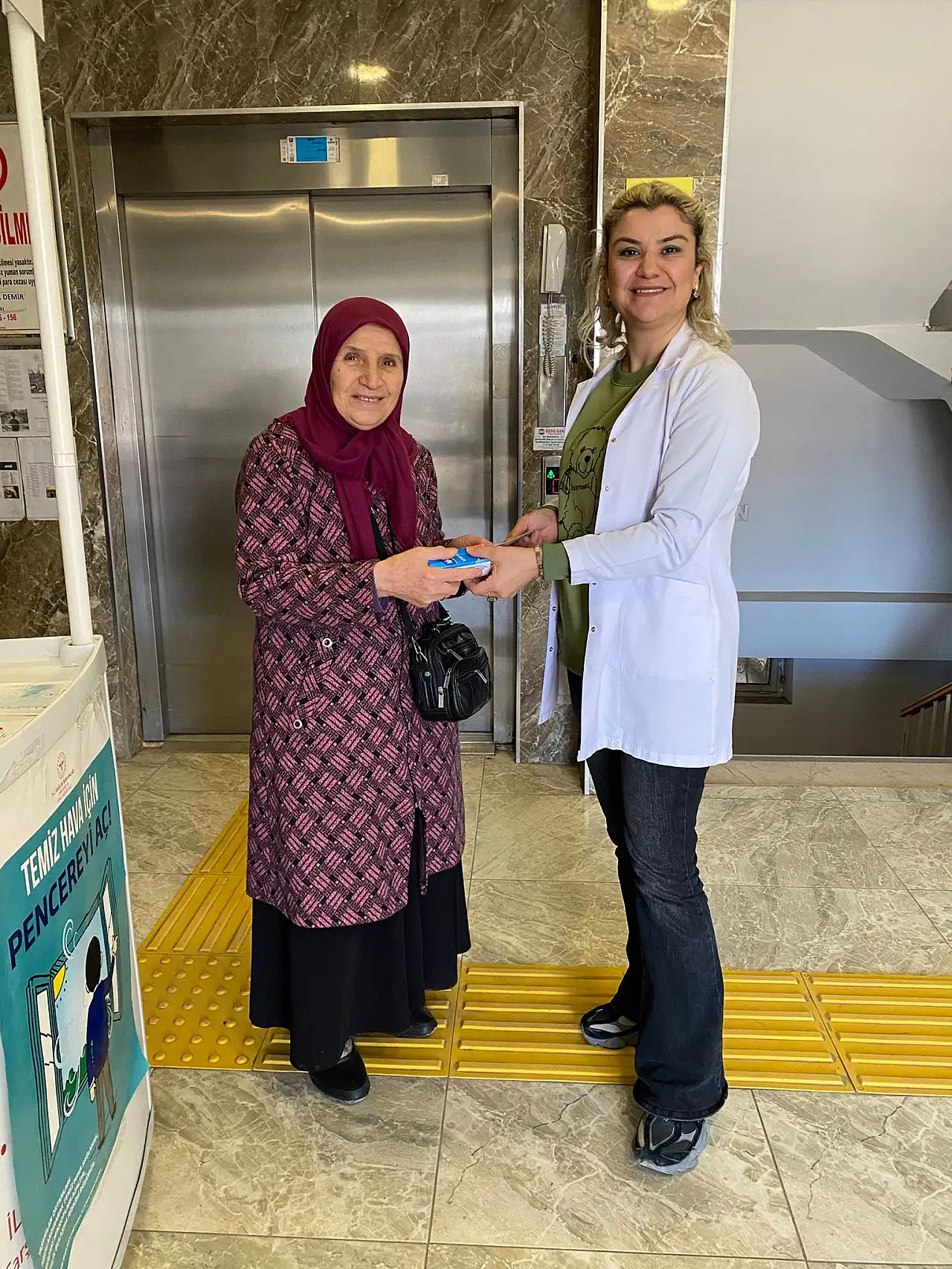 Çarşamba'da veremle mücadele için stant kuruldu