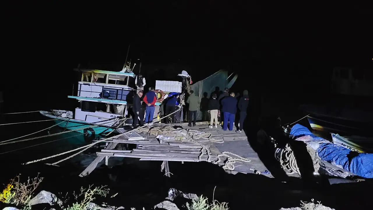 Samsun'da balıkçı teknesinde patlama