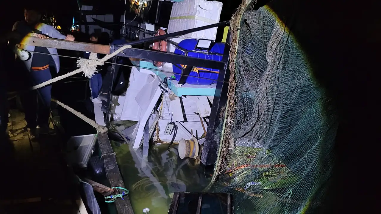 Samsun'da balıkçı teknesinde patlama