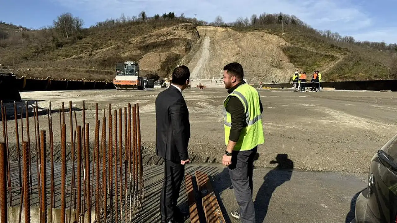 Baraj hızla yükseliyor! Kaymakam Beyazıt'tan yerinde inceleme