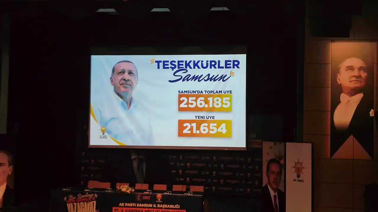 Başkan Köse: 'Samsun'da her 4 seçmenden biri bizim üyemiz'