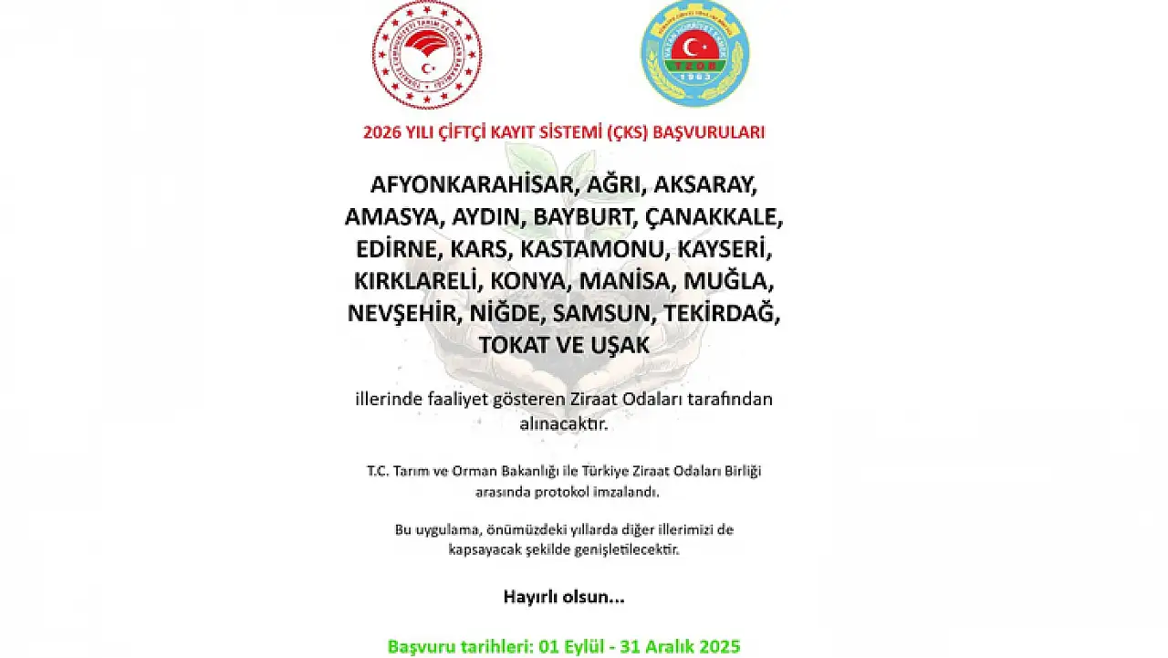 19 Mayıs Ziraat Odası'nda ÇKS bilgilendirmesi yapıldı