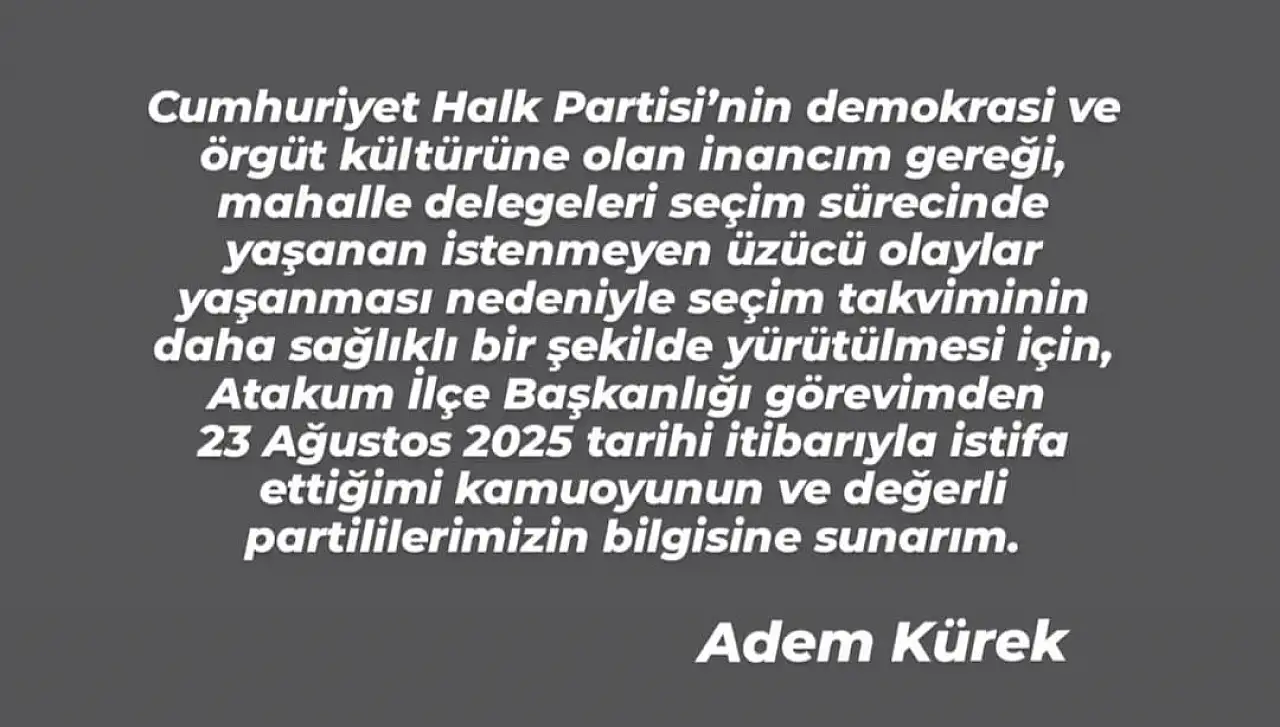 İstifa ettiği koltuğa yine gözünü dikti!