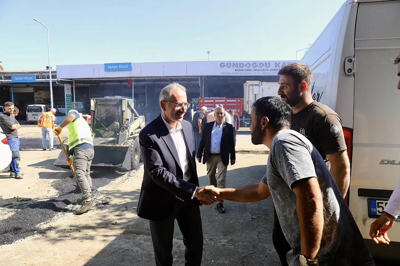 Başkan Dündar, Sanayi Sitesi'ndeki Çalışmaları Yerinde İnceledi