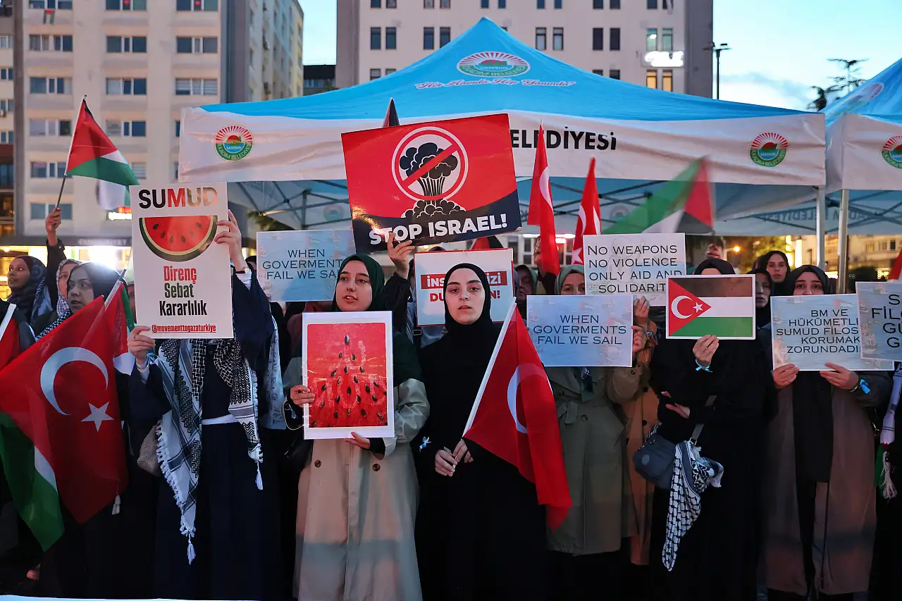 Samsun'dan Sumud Filosu'na Güçlü Destek