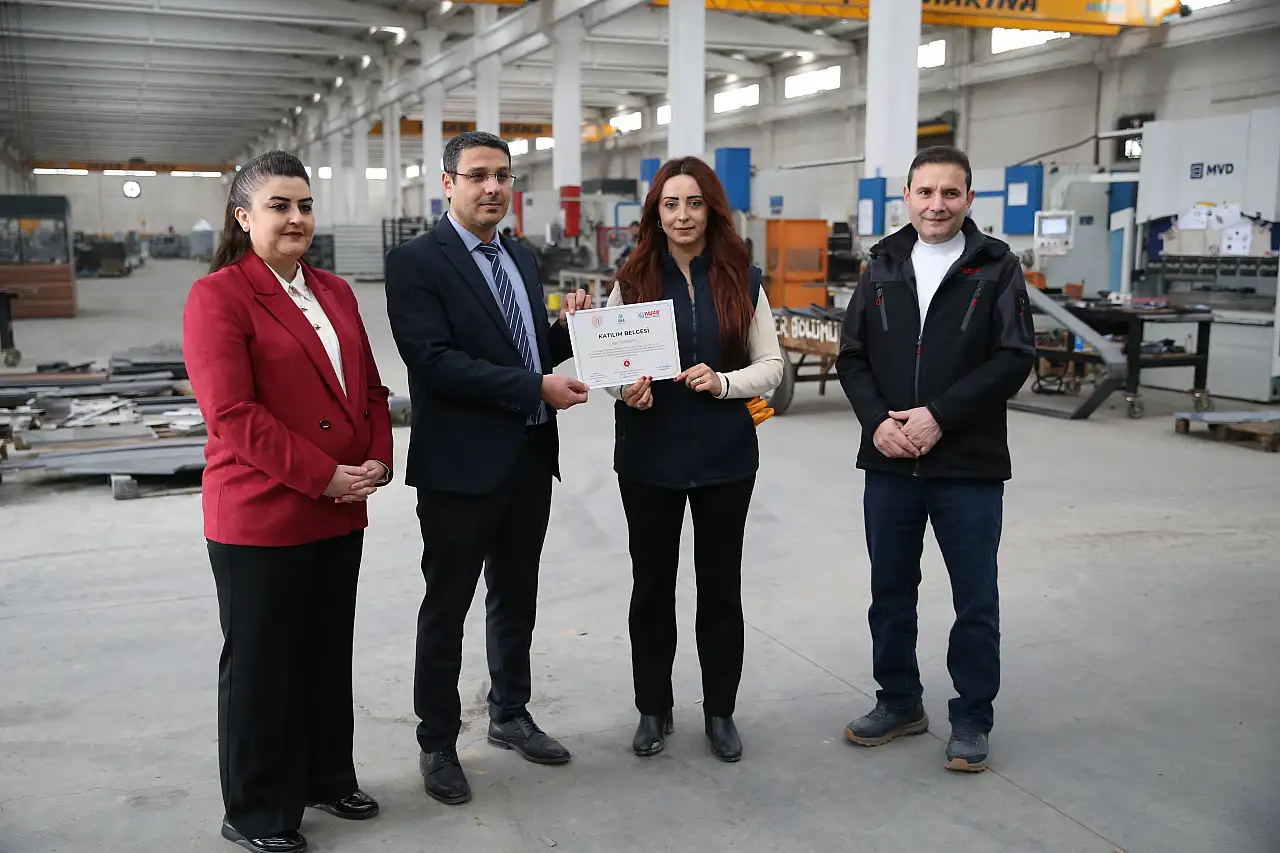 Terme'de 6 Kadın Kaynak Operatörü Sertifika Aldı