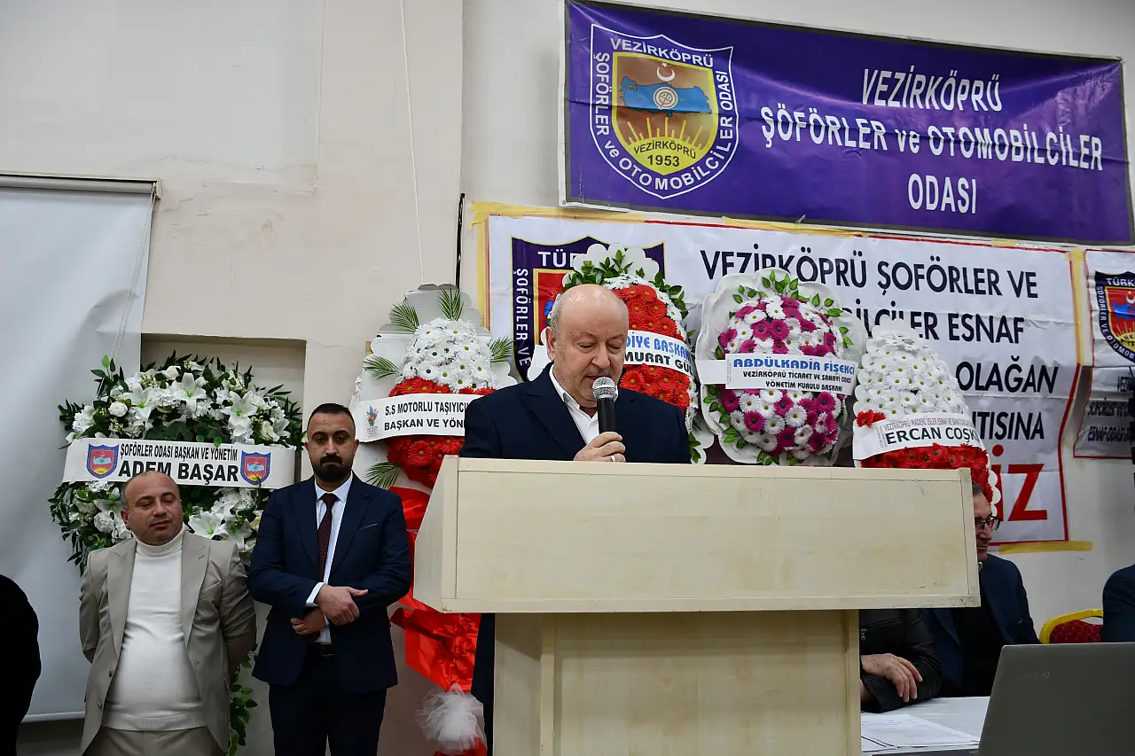 Vezirköprü Şoförler Odasında Adem Başar güven tazeledi