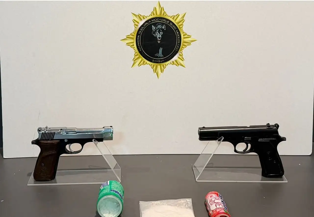 Samsun'da uyuşturucu ve silah operasyonu: 4 gözaltı