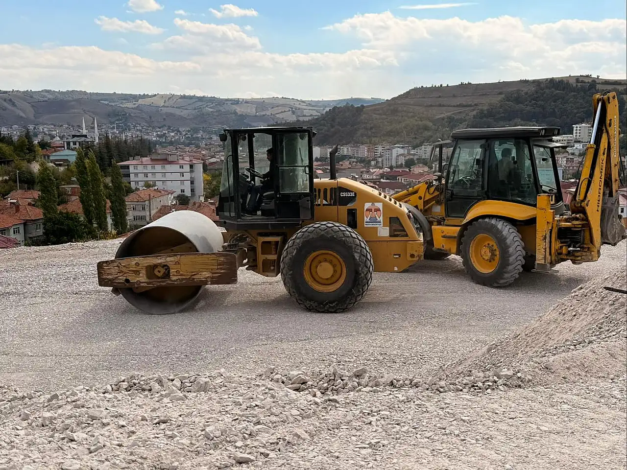 Havza'da seyir terası çalışmaları sürüyor