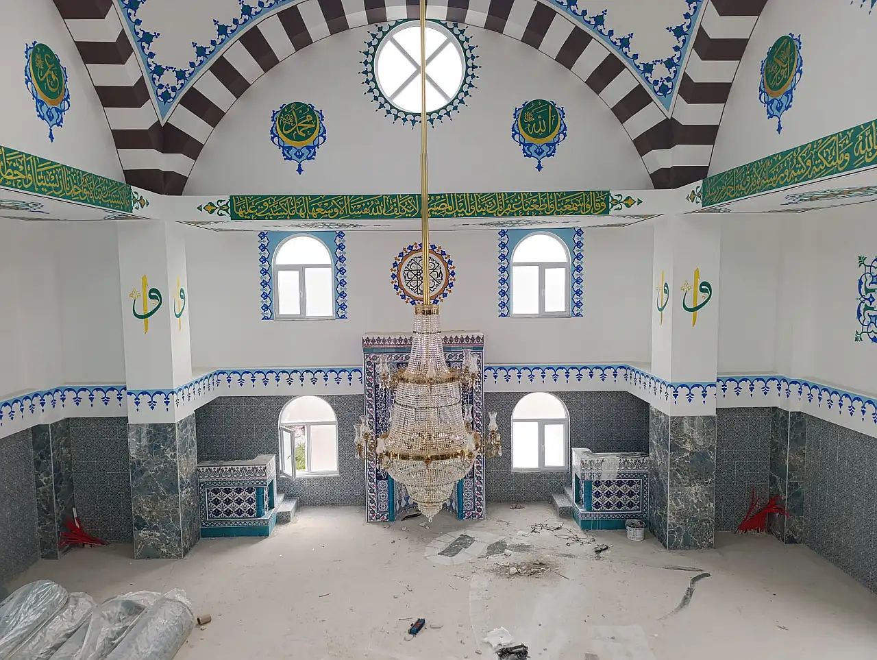 Havza Kaymakamı Ayvat cami inşaatını inceledi