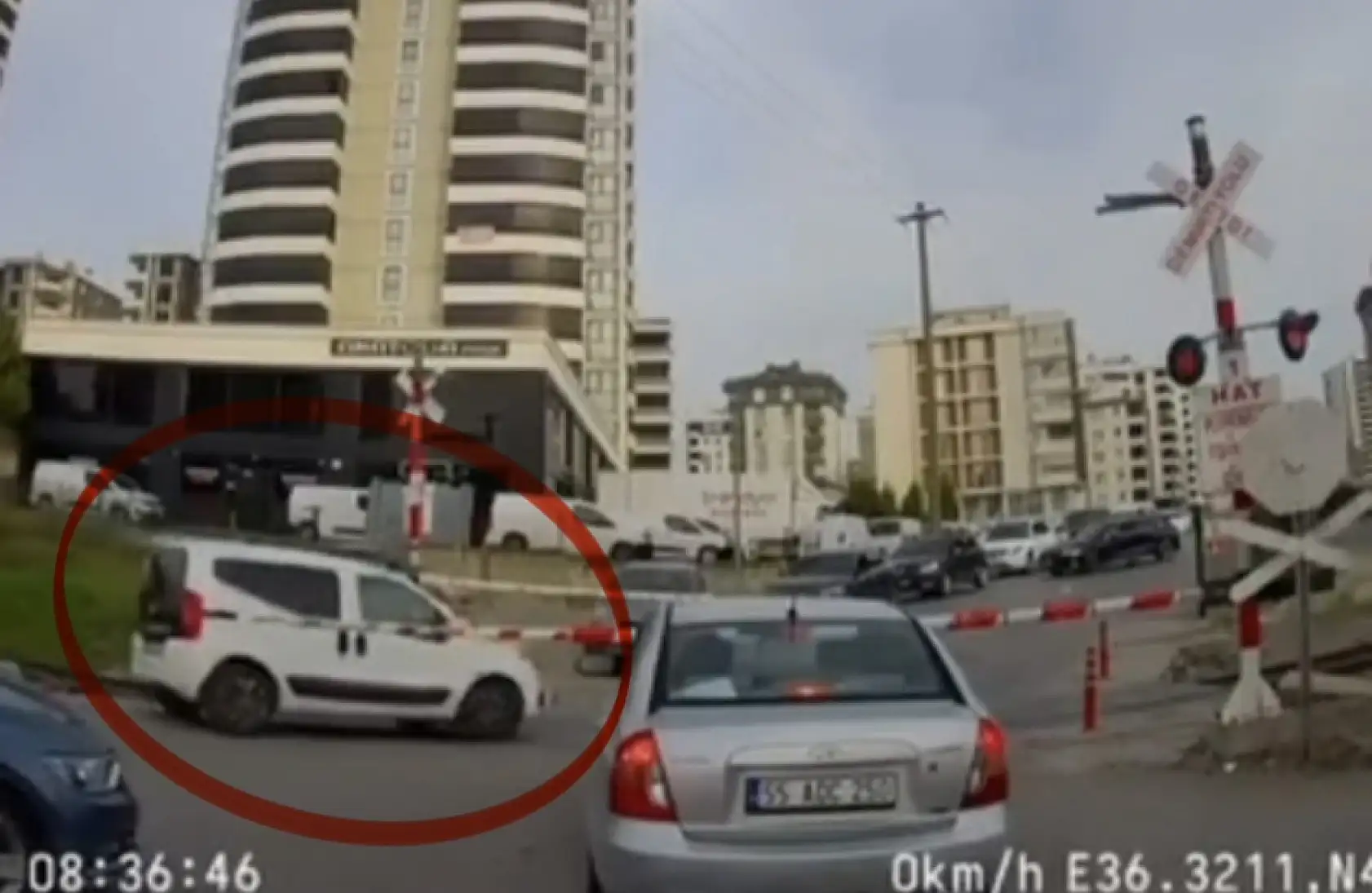 Samsun'da tren yolu hattında tehlikeli sürüşe ceza