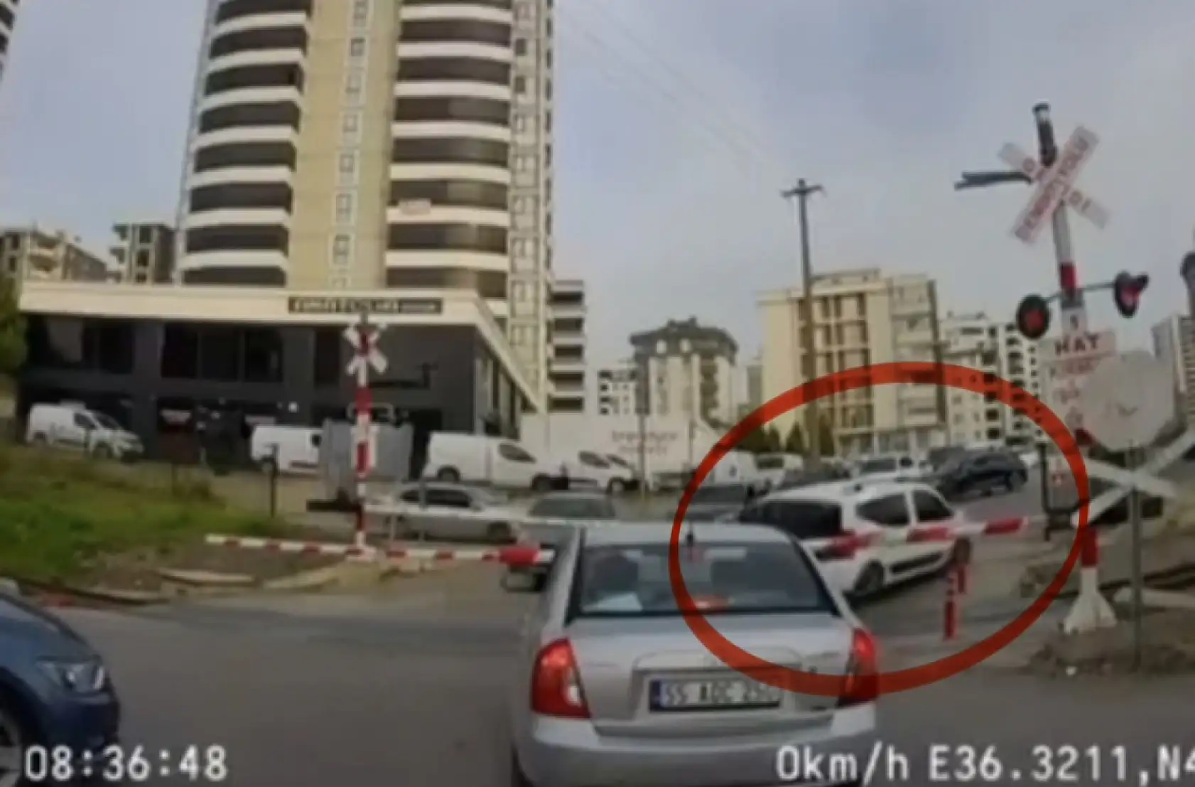 Samsun'da tren yolu hattında tehlikeli sürüşe ceza