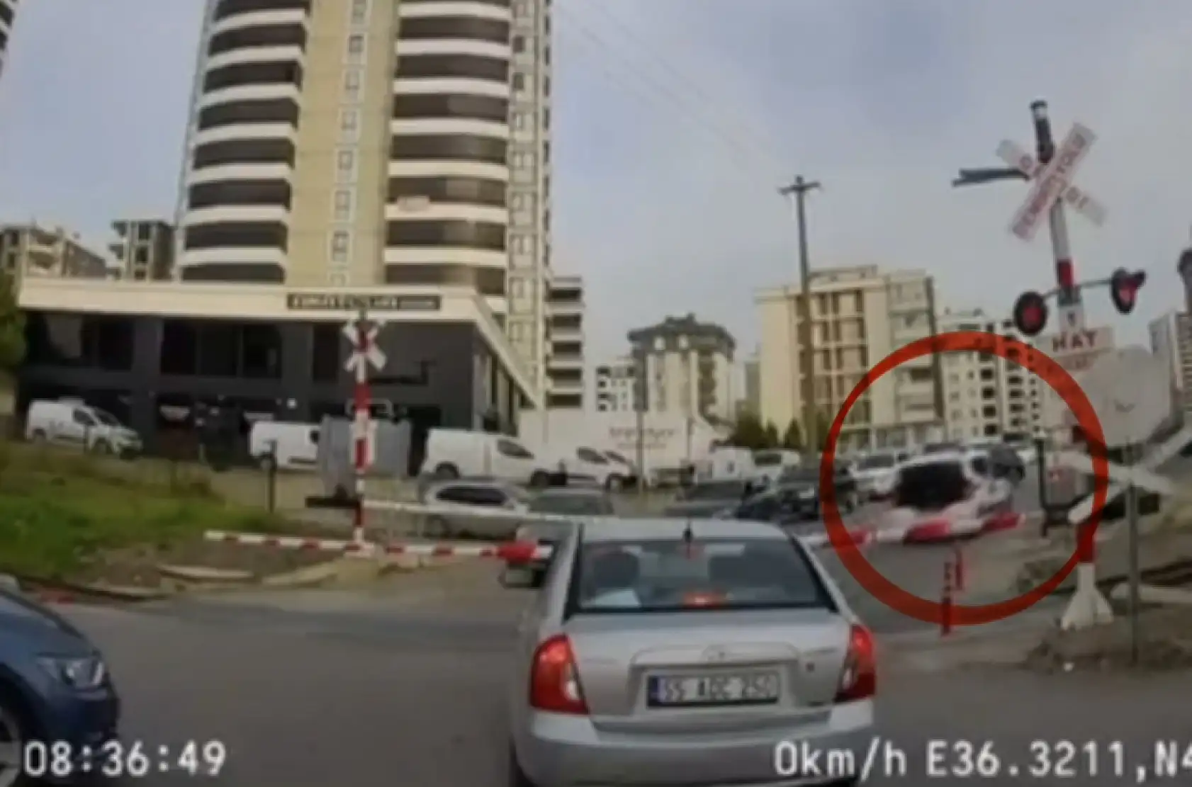 Samsun'da tren yolu hattında tehlikeli sürüşe ceza