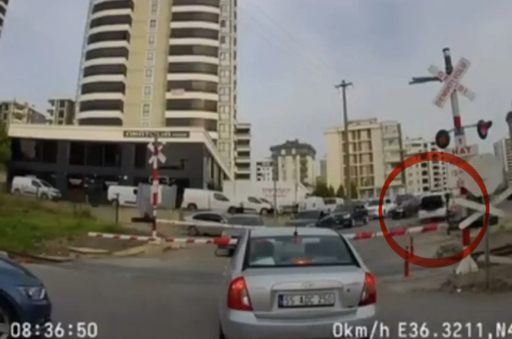 Samsun'da tren yolu hattında tehlikeli sürüşe ceza