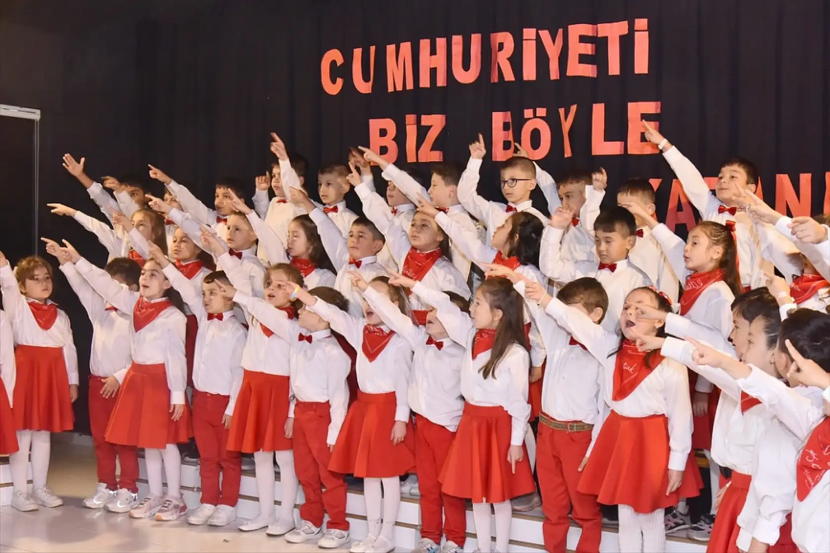 Tekkeköy'de Cumhuriyet coşkusu  kutlandı