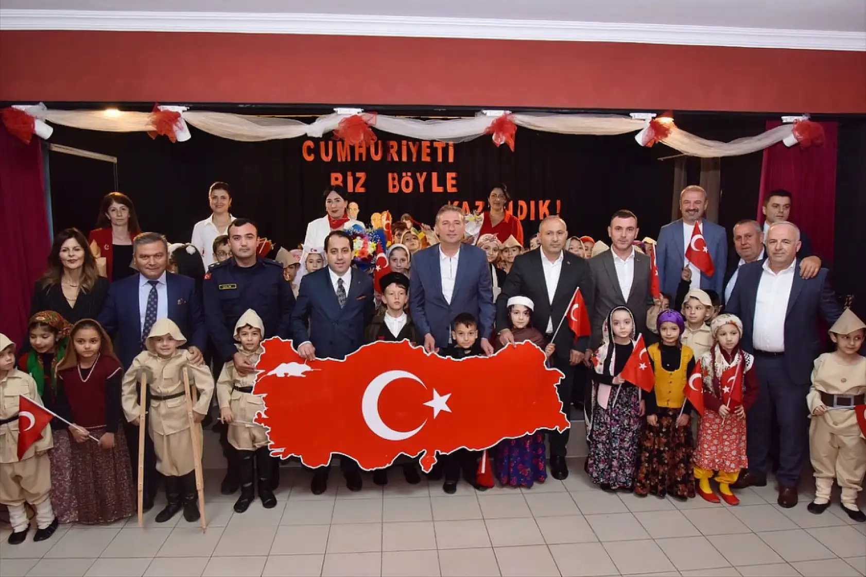 Tekkeköy'de Cumhuriyet coşkusu  kutlandı