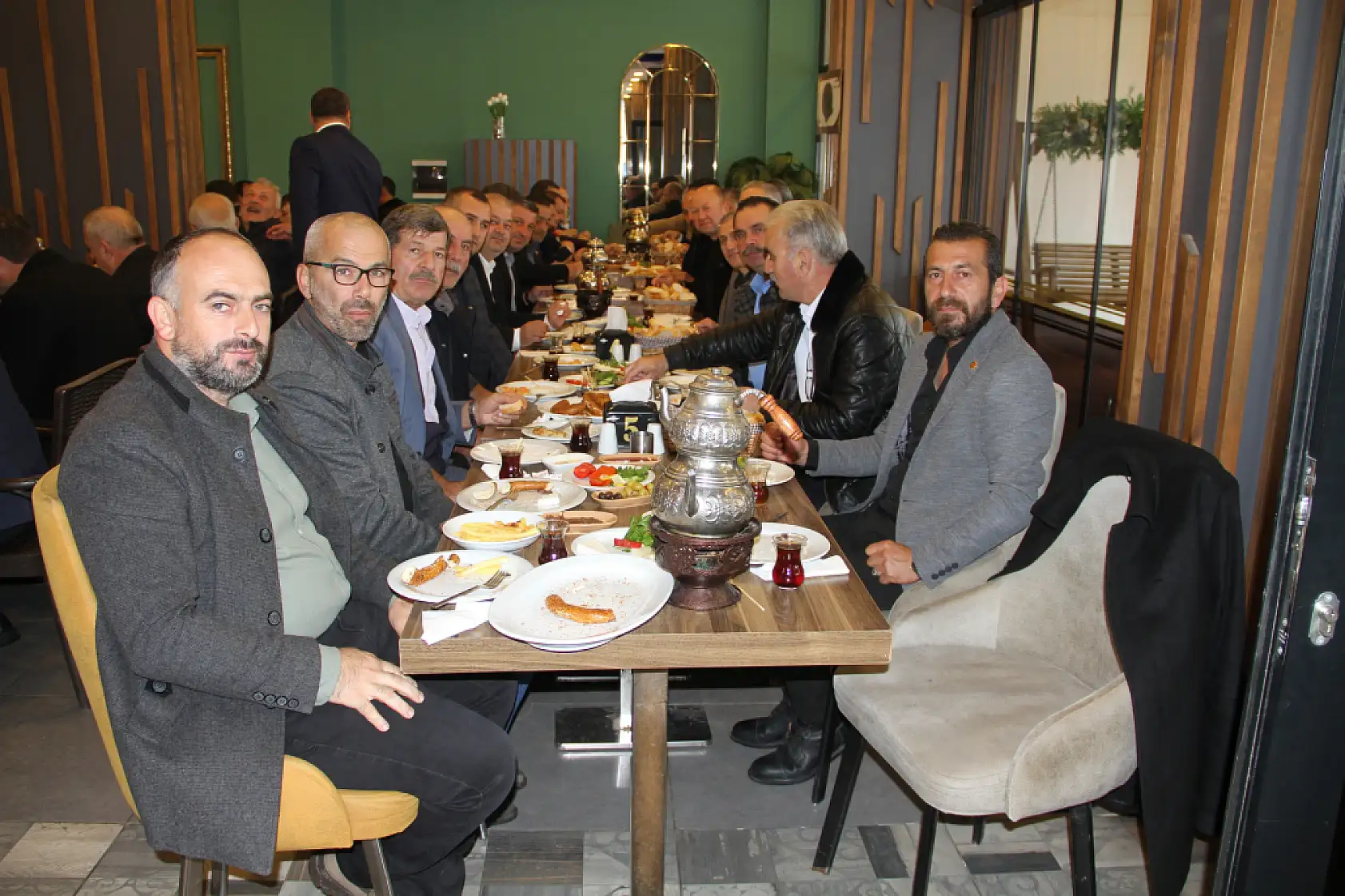 Çarşamba'da Muhtarlar kahvaltıda bir araya geldi