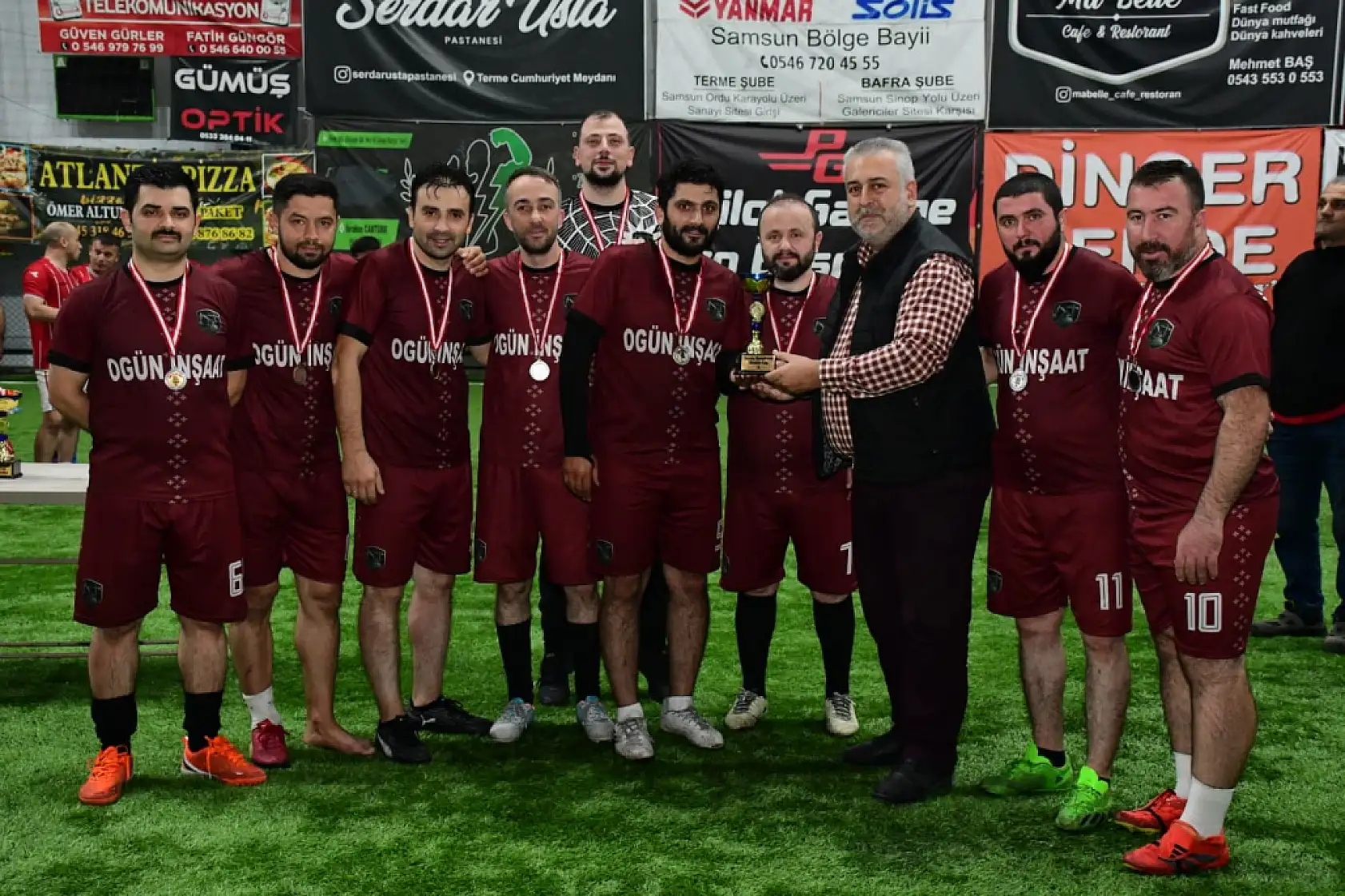 Terme'de spor, dayanışma ve vefa bir arada