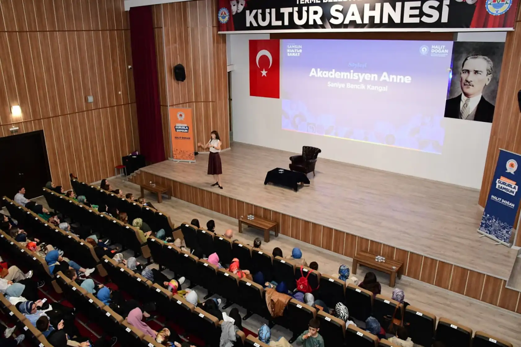 Terme'de 'Akademisyen Anne' söyleşisi düzenlendi