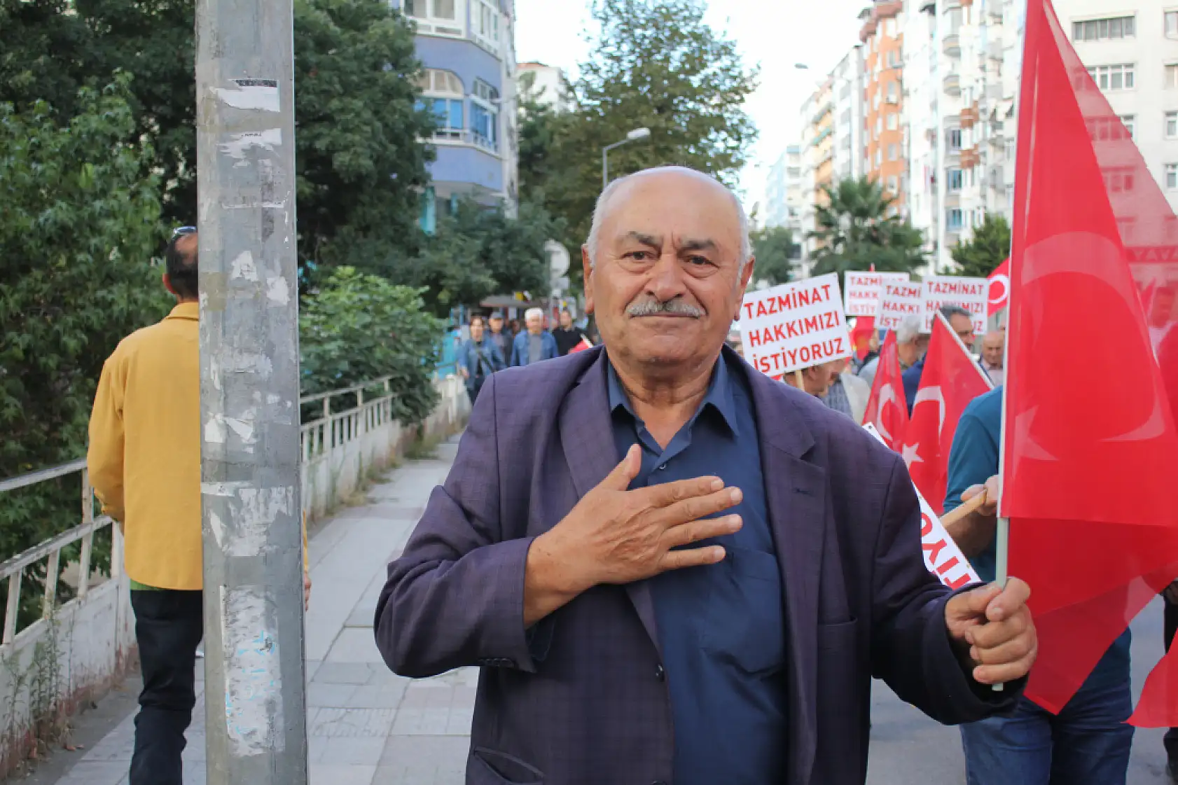 Emekli Astsubaylardan Samsun'da Hak Yürüyüşü 'Yaşarken de Değer Görmek İstiyoruz'