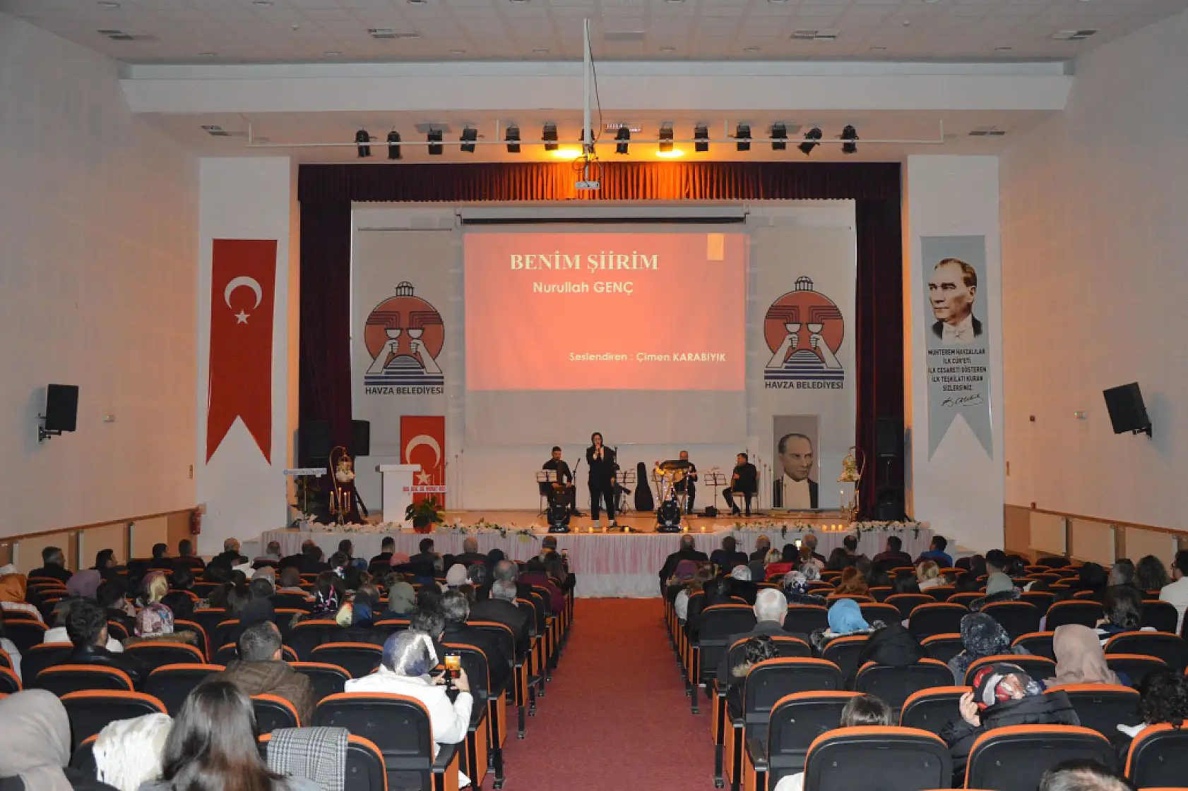 Havza'da 'Şiirin Sesi, Ruhun Nefesi' dinletisi düzenlendi