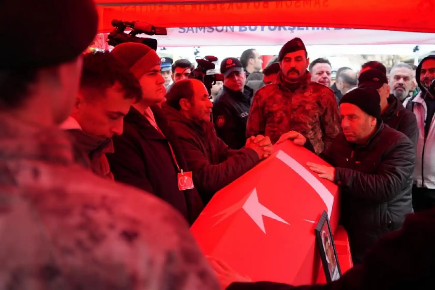 Samsun Şehidine Ağladı