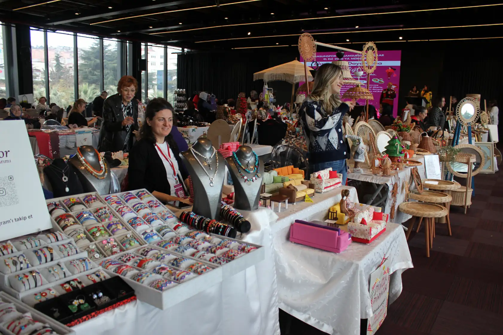 Samsun'da Evde Üreten Kadınlara Anlamlı Destek