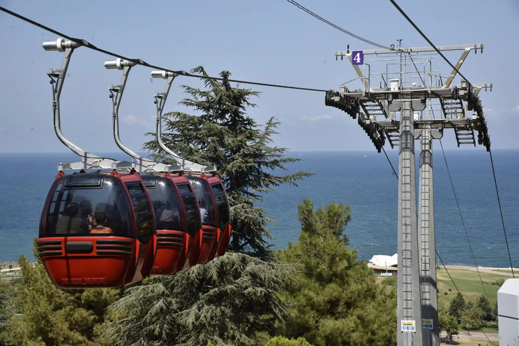 Amisos Teleferik Hattı'na Yoğun İlgi