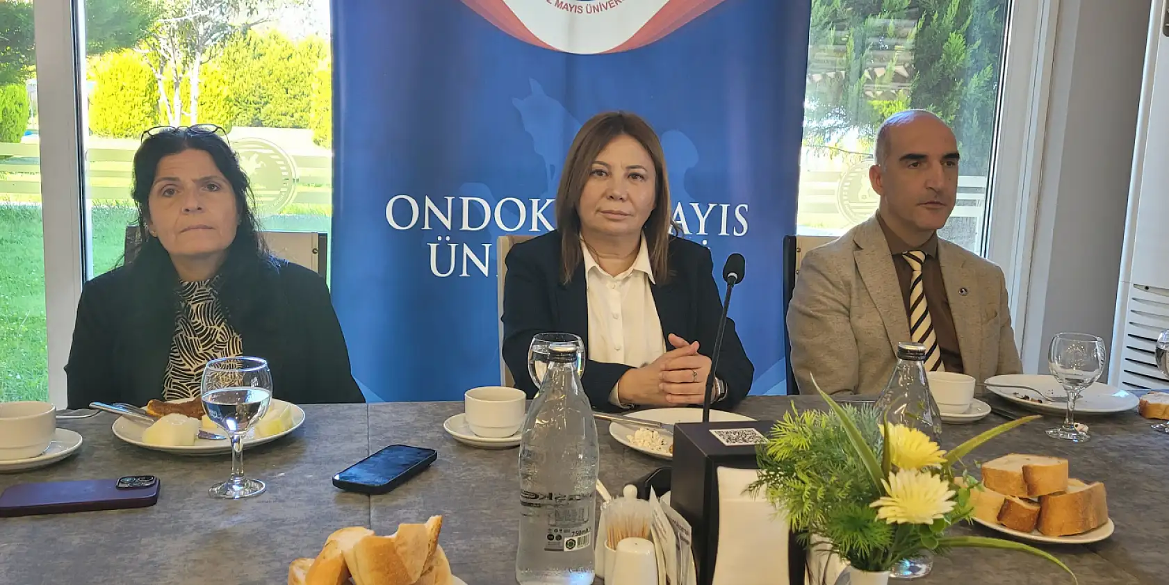 OMÜ Rektörü  Prof. Dr. Fatma Aydın basınla buluştu