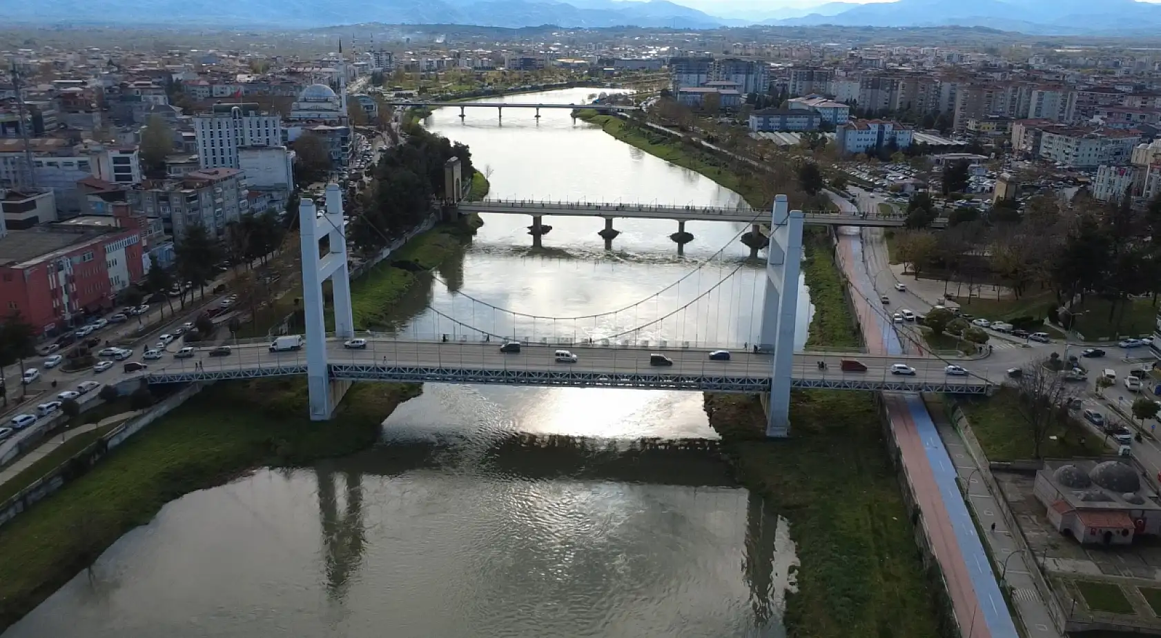 Yeşilırmak Nehri eski su seviyesine ulaştı