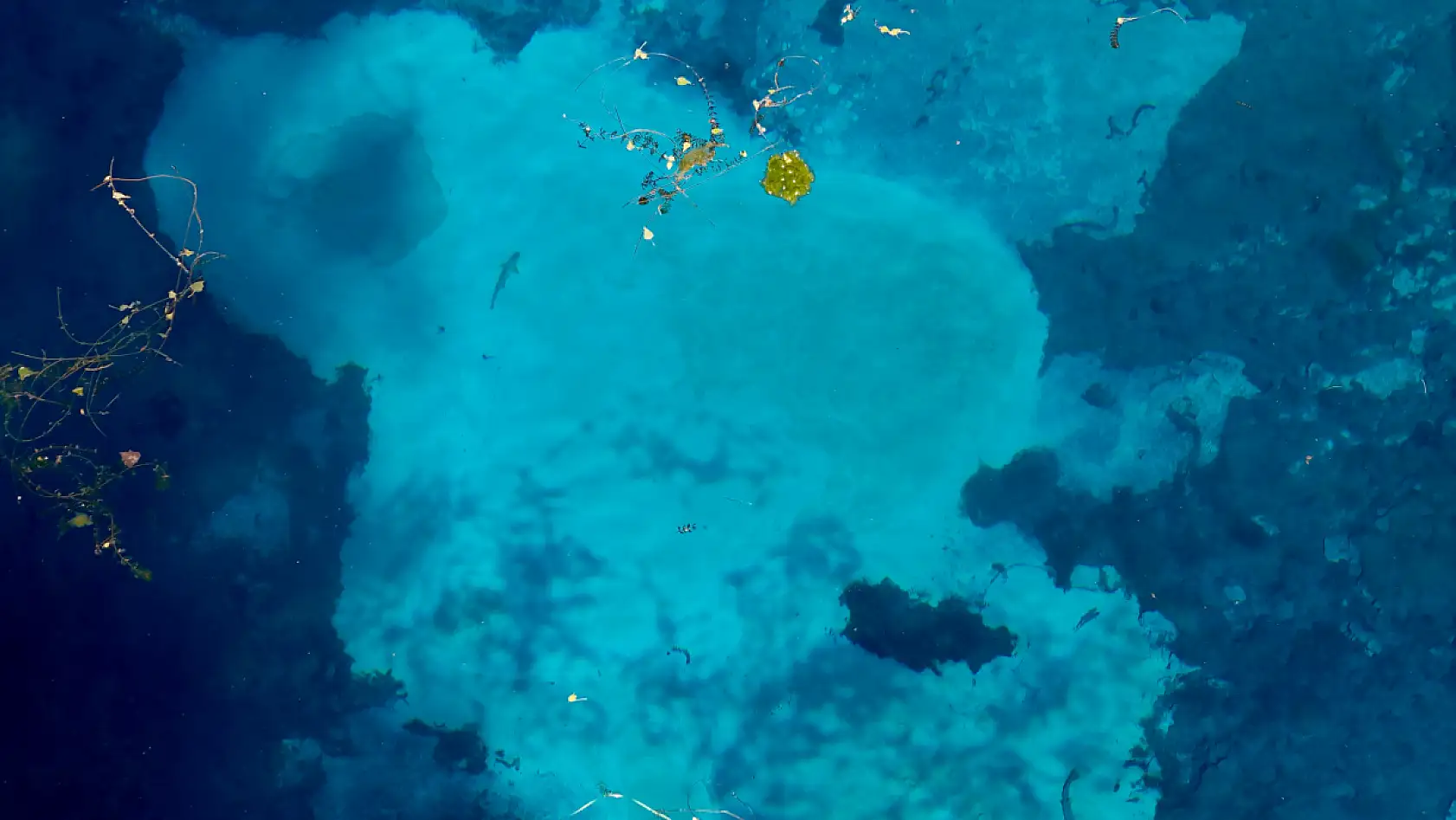 Gökpınar Gölü turkuaz tonu ile dikkat çekiyor