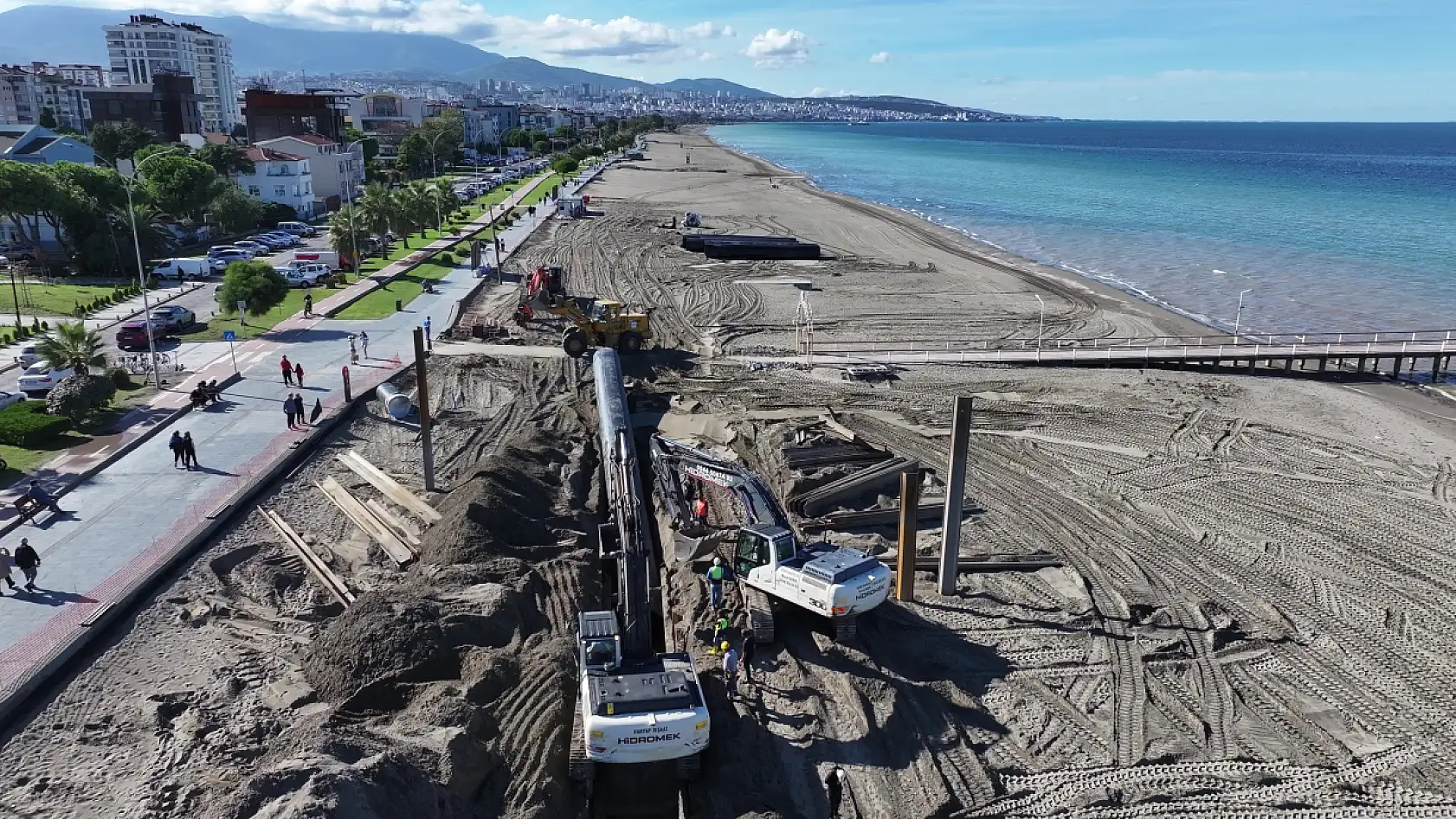 Atakum sahilinde altyapı güçleniyor