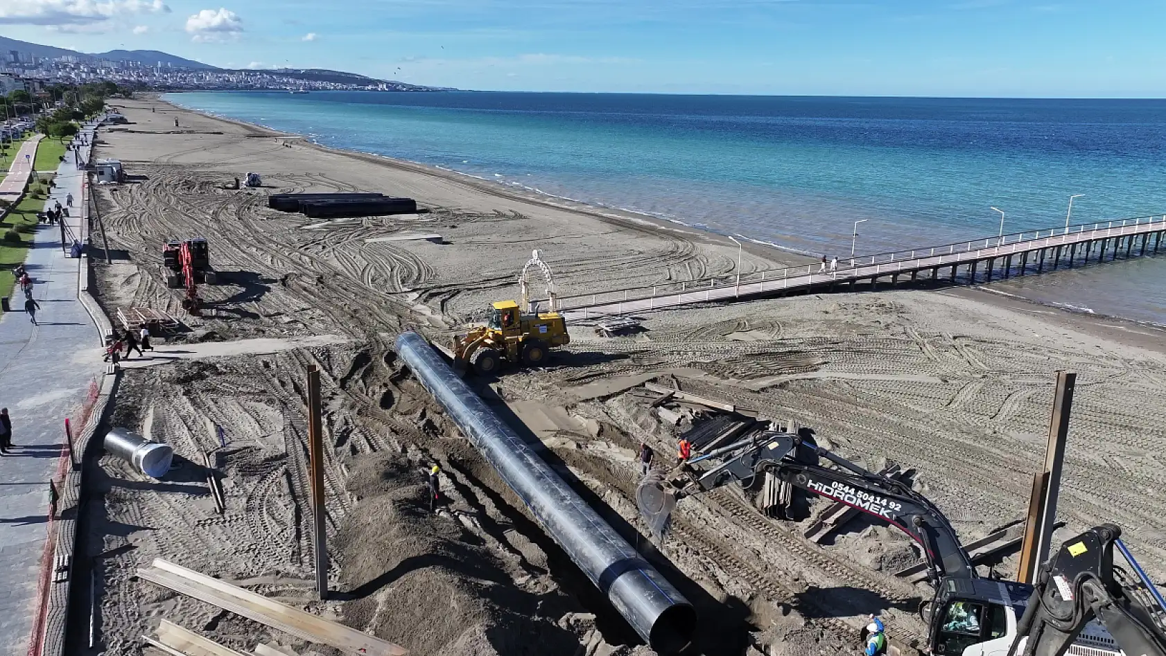 Atakum sahilinde altyapı güçleniyor