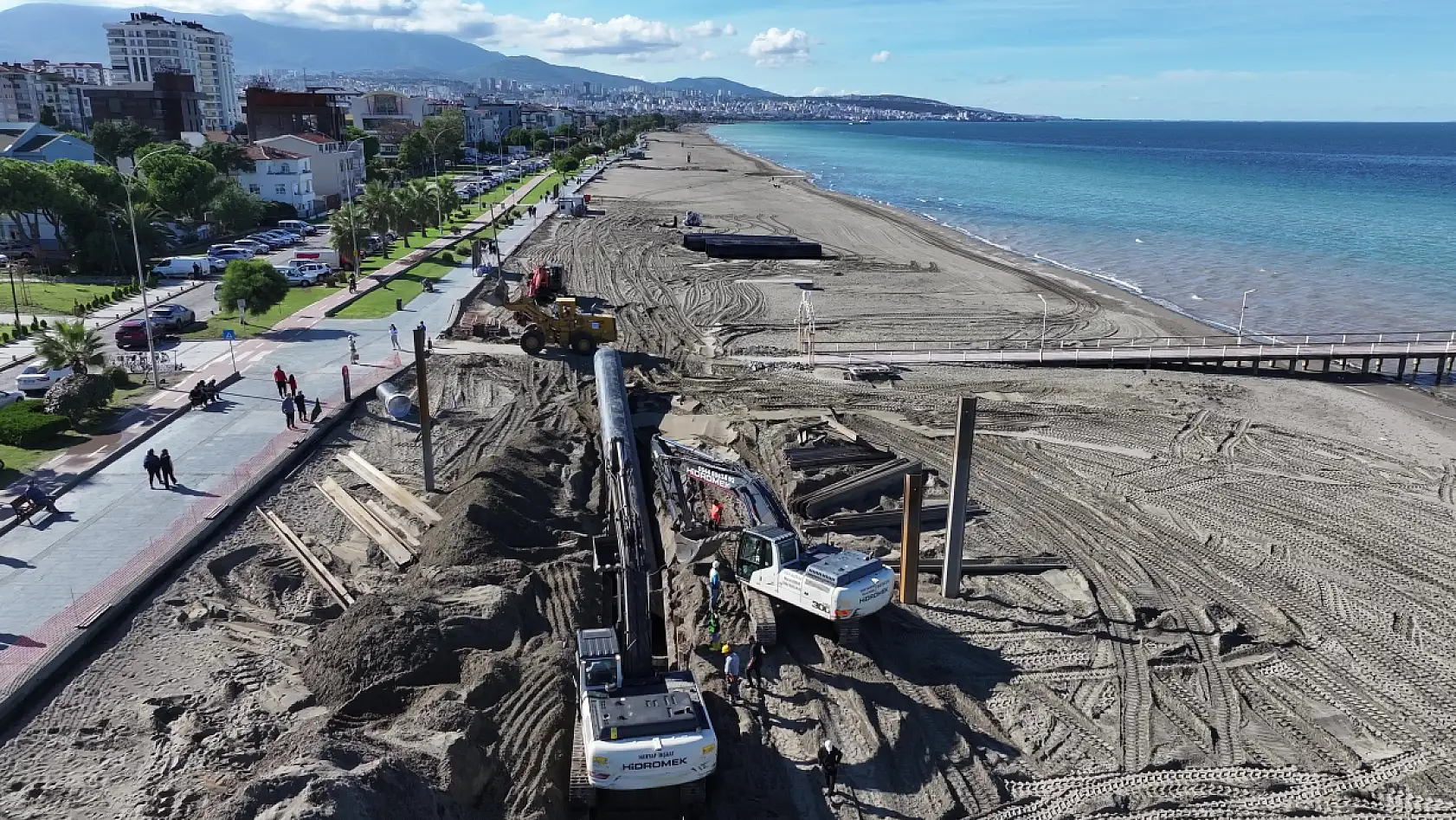 Atakum sahilinde altyapı güçleniyor