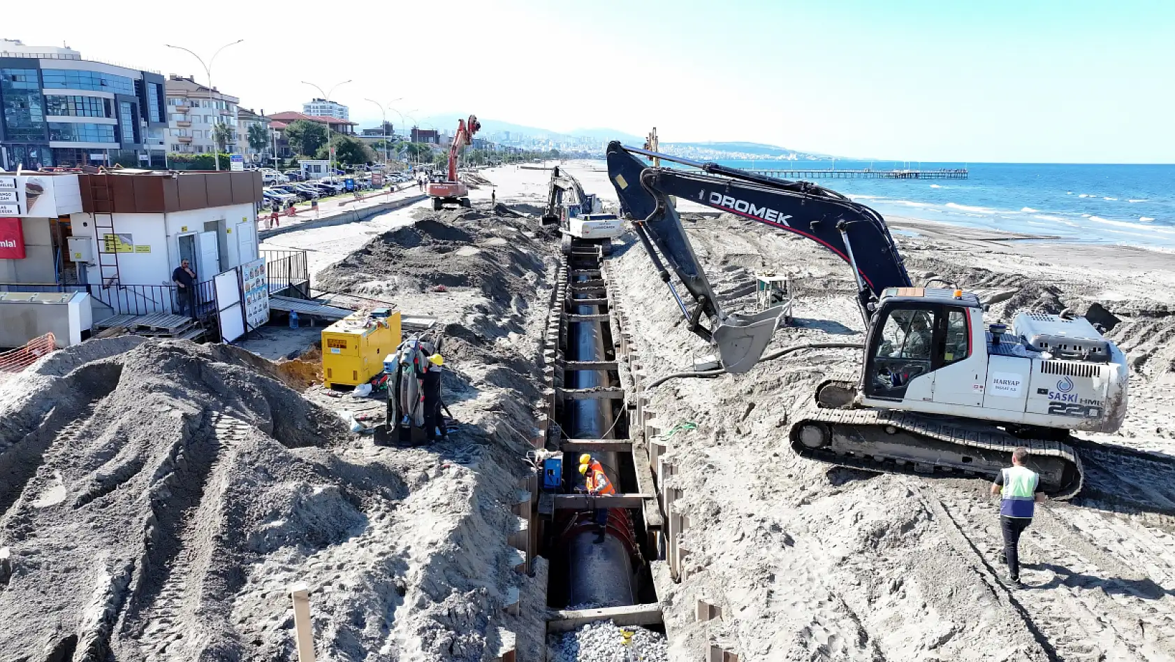 Atakum sahilinde altyapı güçleniyor