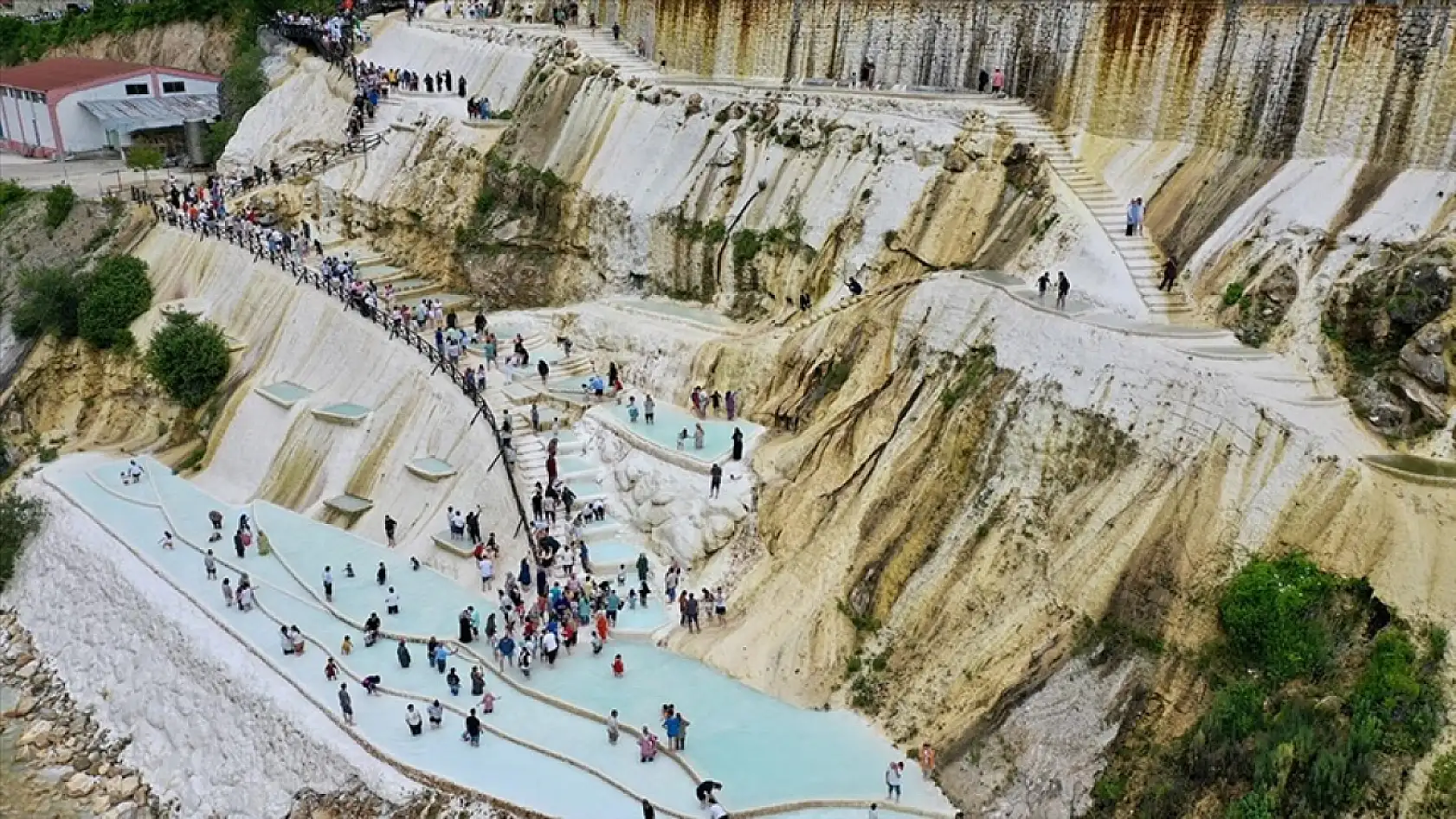 Göksu travertenlerine yoğun ilgi