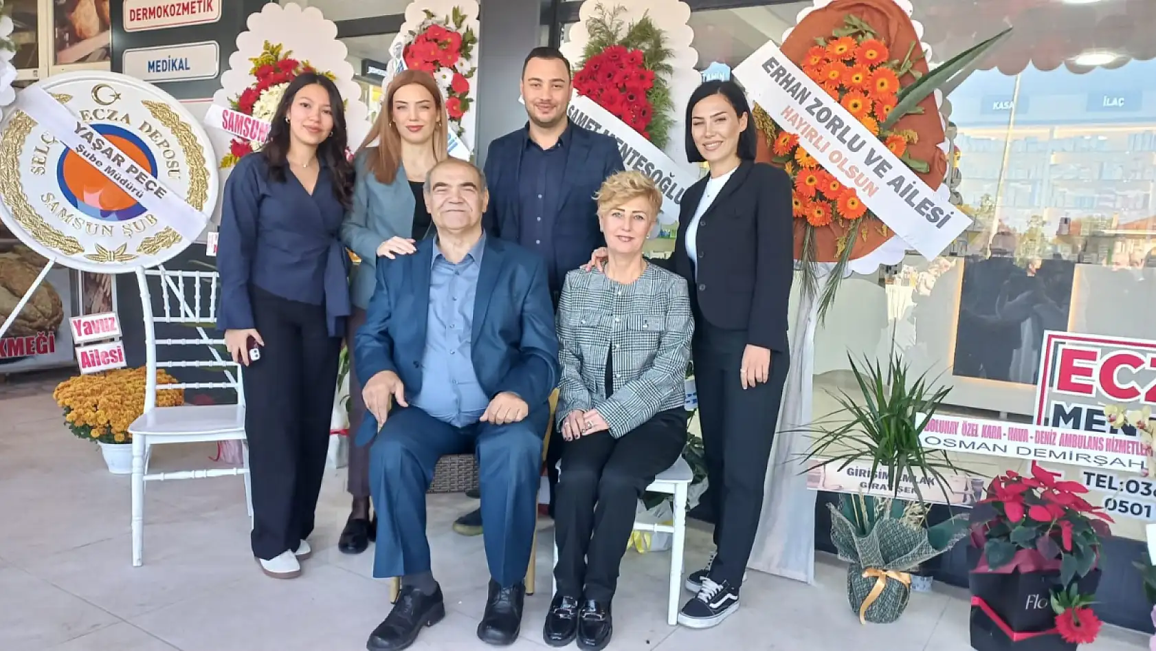 Çarşamba'da Yeni eczane hizmete açıldı, Menteşoğlu ailesinden anlamlı yatırım