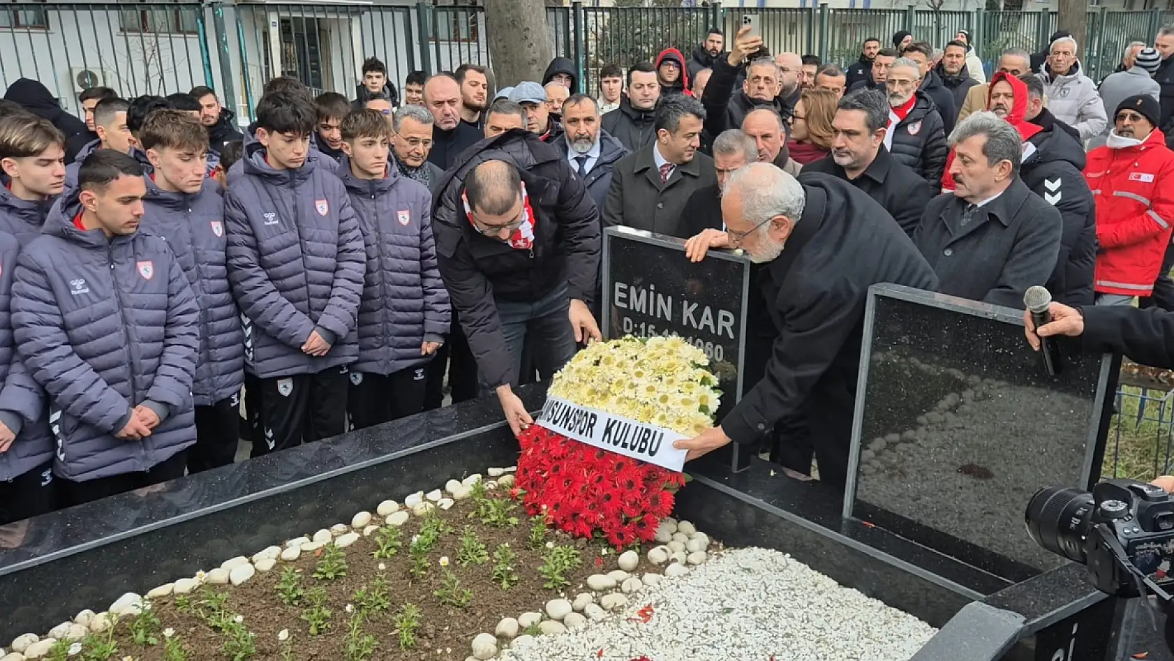 Samsunspor futbol şehitlerini dualarla andı