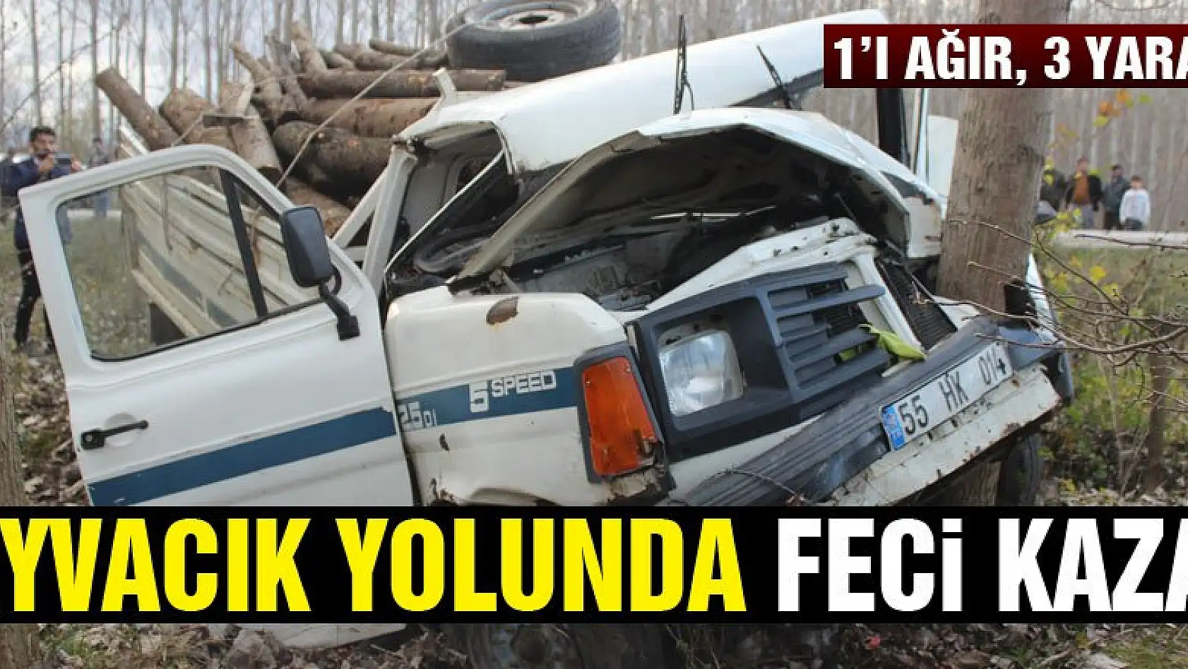 Ayvacık yolunda feci kaza: 1'i ağır, 3 yaralı